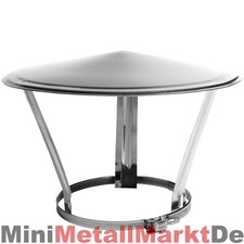 REGENHAUBE SCHORNSTEINABDECKUNG EDELSTAHL Ø 80-350 mm KAMINHAUBE KAMINABDECKUNG