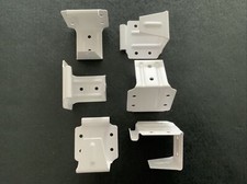 2 x weiße venezianische Jalousie Mitte/Stützhalterung für 50 mm Lamelle