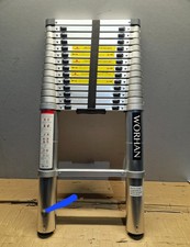 WORHAN® Transportschaden TELESKOPLEITER MIT ALUMINIUMRINGEN ALULEITER LEITER