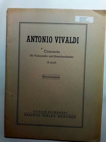 Concerto für violoncello und - violoncello,