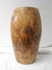 alte Holzvase Deko Vase