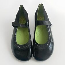 Lagenlook Entenschuhe BÄR Riehmchen Ballerinas schwarz Lack Leder 6 1/2