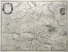 Grafschaft Mansfeld Original Kupferstich Landkarte Homann Erben 1633
