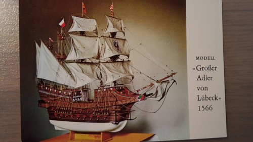 Postkarte segelschiff großer - postkarte,
