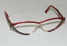 AXEL S. Vintage Brille Brillengestell perlmutt rot
