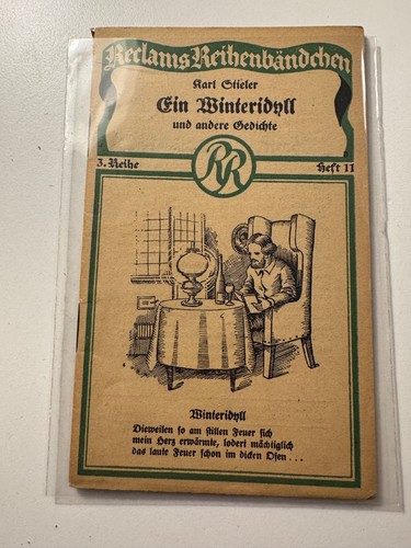 Reclam reihenbändchen 1922 - reclam,