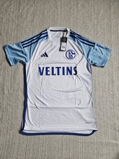 Adidas FC Schalke 04 Trikot Gr. S Neu✅️ Veltins Weiss S04 Retro Shirt Fans FCN