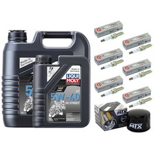 Inspektion Zündkerzen Ölfilter Öl 5L Set für BMW K 1600 GT K48 K61 K1600 2011-22