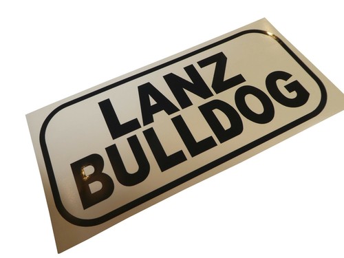 Lanz bulldog schriftzug dekor - lanz,