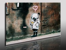 Leinwandbild Banksy Graffiti -