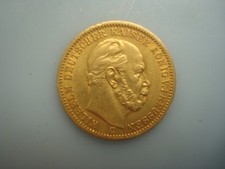 Preussen 20 Mark 1873 C  Wilhelm I * 7,97 Gramm - 900 Gold - KAISERREICH