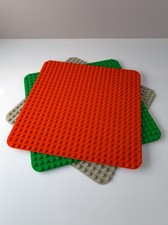 LEGO® DUPLO® Bauplatte 24x24 Noppen 38x38cm grün grau rot Grundbauplatte 10980