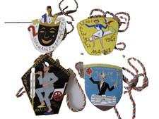 4 Stück Orden Karneval
