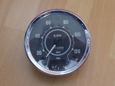 SMITH oldtimer-tacho K.P.H.  mit OIL, IGN, FUEL anzeige, 138mm