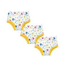 Wiederverwendbare Toilettentrainingshose, Baby Kleinkind wasserdichte Baumwollwindel (3er Pack)