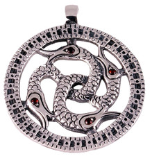 925 Silber Wikinger Schlangen