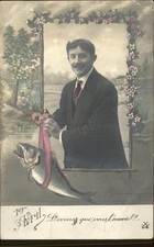 Monatskarte 1. April Avril Fisch