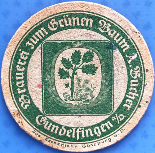 Alter bierdeckel brauerei - alter,