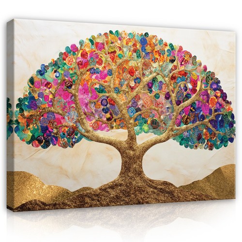 Leinwandbild baum abstrakt - leinwandbild,