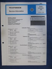 Telefunken  banjo automatic 201 Service-Information*