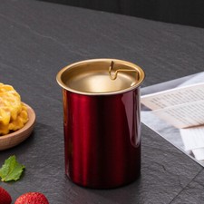 Edelstahl Aschenbecher Mit