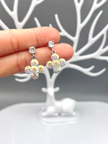 Zartes blumen ohrringe - blumen,