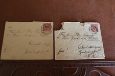 zwei tolle alte Umschläge mit Stempel Brieg BZ Breslau 1892 u. 1893