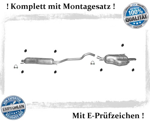 Auspuffanlage für opel zafira - auspuffanlage,
