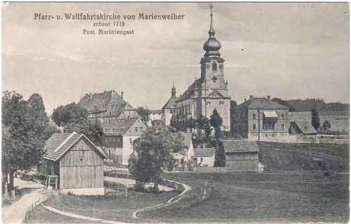 Marienweiher pfarrkirche - ak,