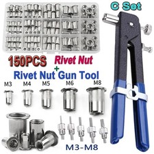 150tlg Aluminium Nietmuttern