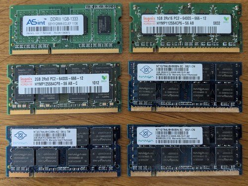 Laptop ram - (6, riegel)