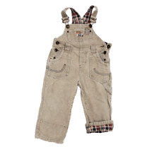 Papagino Latzhose Cord-Hose Winterhose Jungen Gr. 80 beige kariert