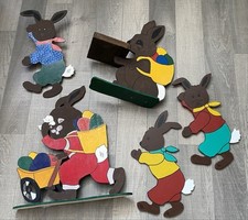 Oster Deko Hasen, aus Holz