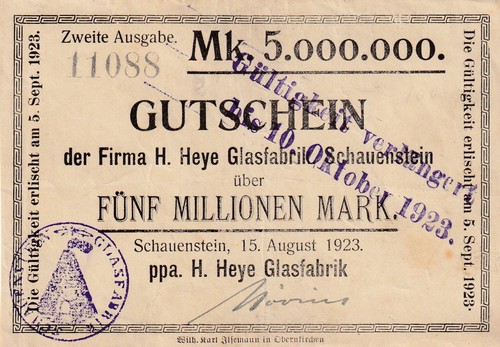 Schauenstein glasfabrik heye - -,