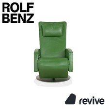 Rolf Benz LSE 5800 Leder Sessel Grün manuelle Funktion
