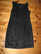 s.Oliver Kleid Gr.38 NEU Wildleder-Optik Reißverschluß Etuikleid schwarz