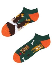 Knöchelsocken TODO Colours Hunde Sneaker-Socken Bunte Collie Dogs Baumwolle
