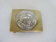 WH Koppelschloß Gott mit Uns Preussen für Wehrmacht Koppel Lederkoppel Buckle #2