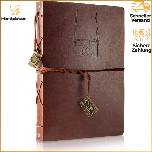 Fotoalbum scrapbook leder - fotoalbum,