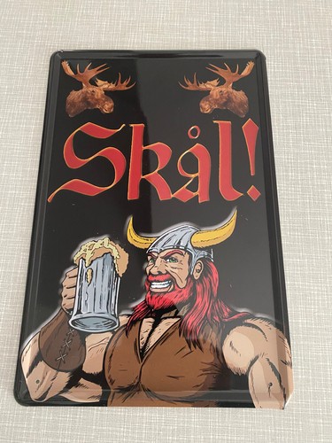 Blechschild wikinger skal - blechschild,