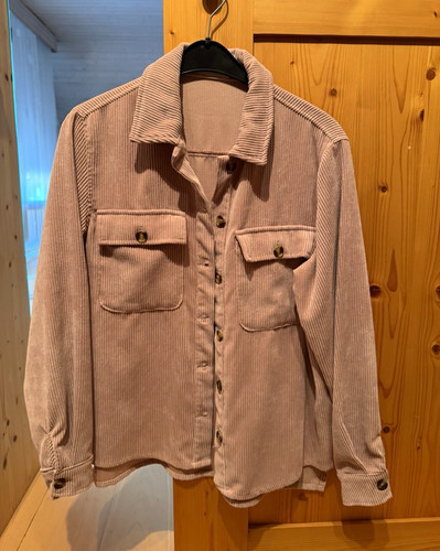 Pieces damen cordbluse rosa - pieces,