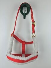 weicher Halfter Stallhalfter Nylonhalfter mit Webpelz für Pferde robust  rot neu