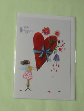 1x Klappkarten Von Herzen