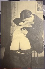 Vintage Postkarte Nackte Dame