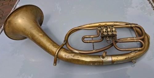 Antike ovale tuba - antike, tenorhorn