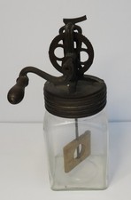 Antikes Butter Glas Rührwerk