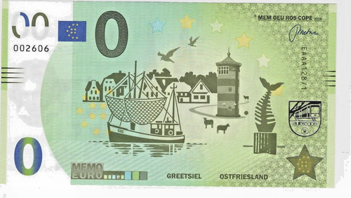 Euro memo schein - 0-euro-memo-schein, greetsiel