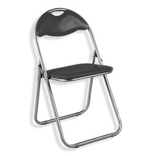 Klappstuhl - schwarz -