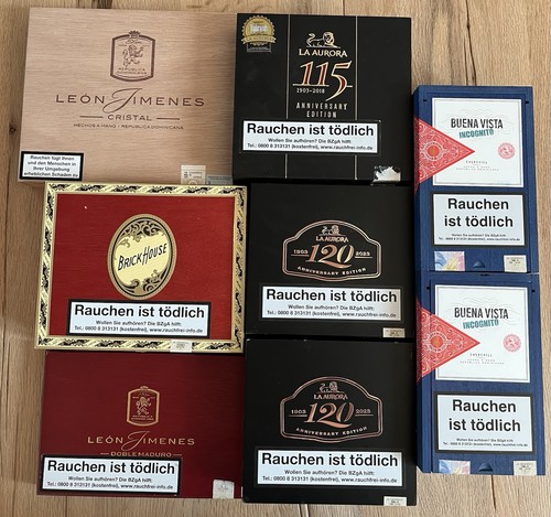Leere zigarrenkiste cigaren - 8x,