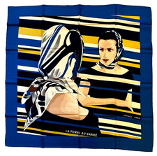 Hermes Scarf 90 'La Femme au